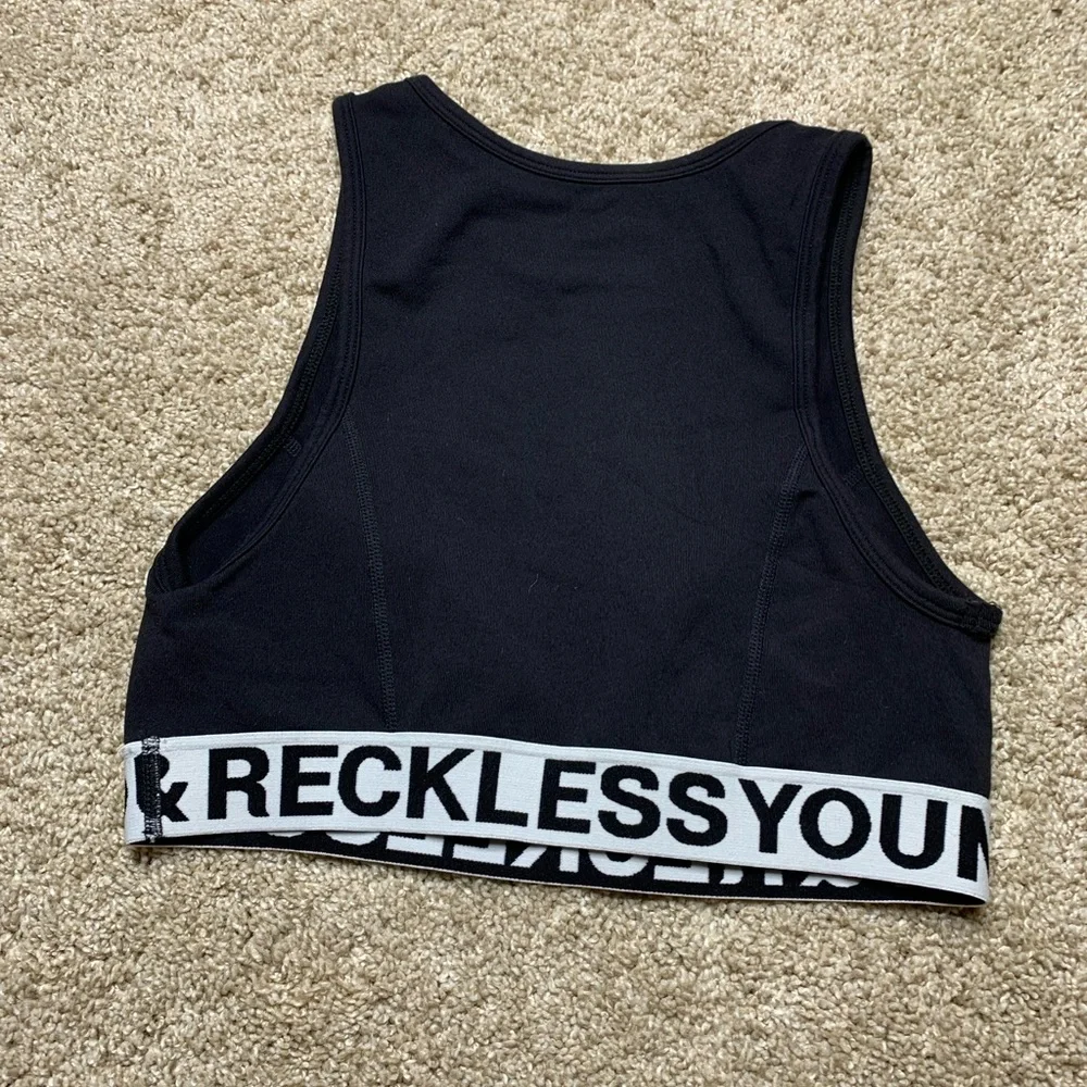 🖤Young & Reckless Black Crop Top Size S - Picture 7 of 7